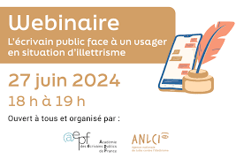 Webinaire : l’écrivain public face à un usager en situation d’illettrisme